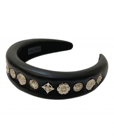 中古・古着通販】TOGA TOO (トーガ・トゥ) Leather headband1 ブラック
