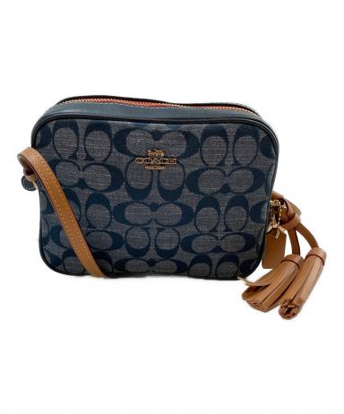 中古・古着通販】COACH (コーチ) シグネチャー ミニカメラ デニム