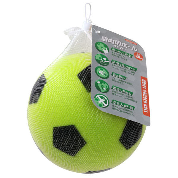 UCHIDASウチダス室内用ボール（サッカー柄） グリーン