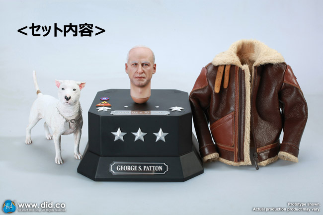 1/6DID・DAMTOYSパットン将軍エングローブ入コルトSAA&M27 1/6DID