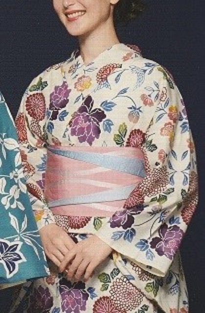 女物浴衣「源氏物語」ゆかた紅型調 商品詳細│柄のうえ新│職人の手