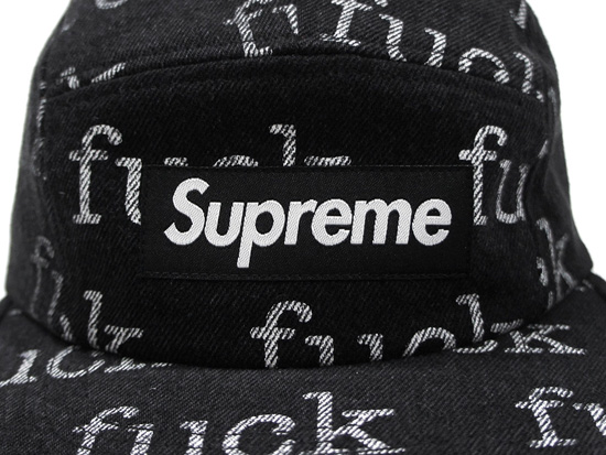Dead Stock】Supreme - Fuck Denim Camp Cap - UG.SHAFT