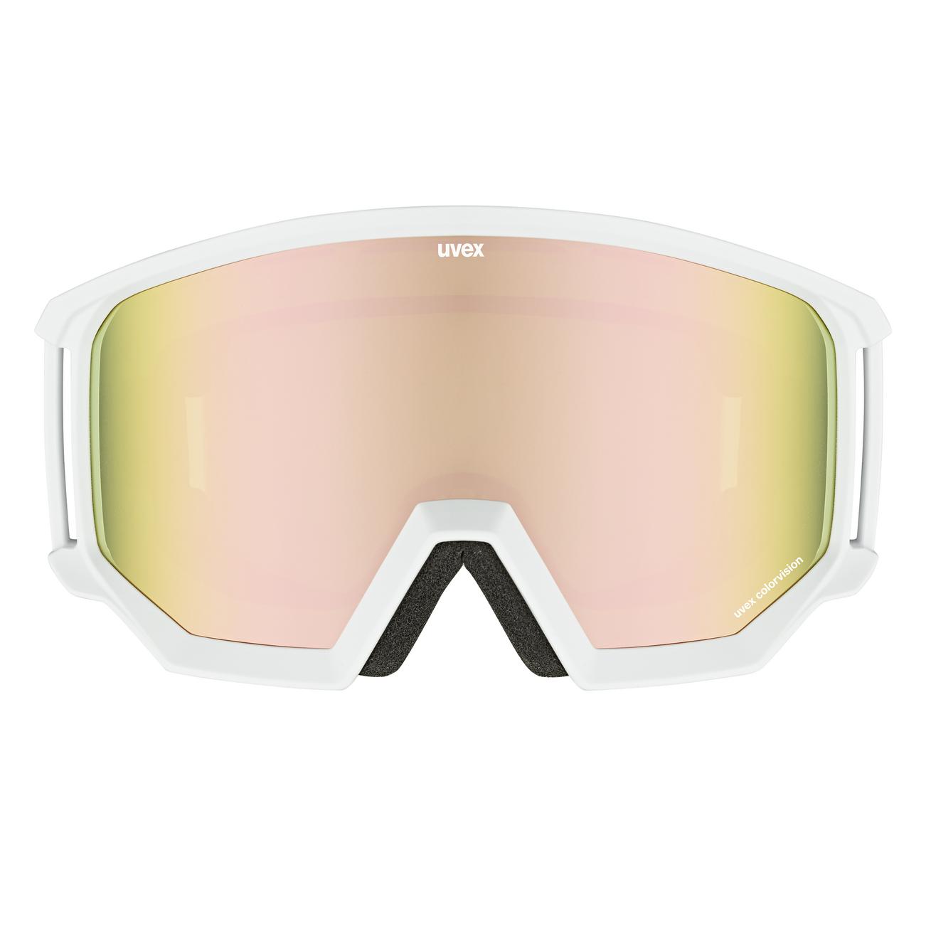 uvex athletic CV white matt mirror rose black white 24 % | Ski