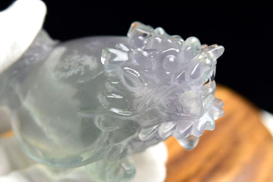 龍亀 ロングイ 置物｜フローライト（蛍石）｜風水置物