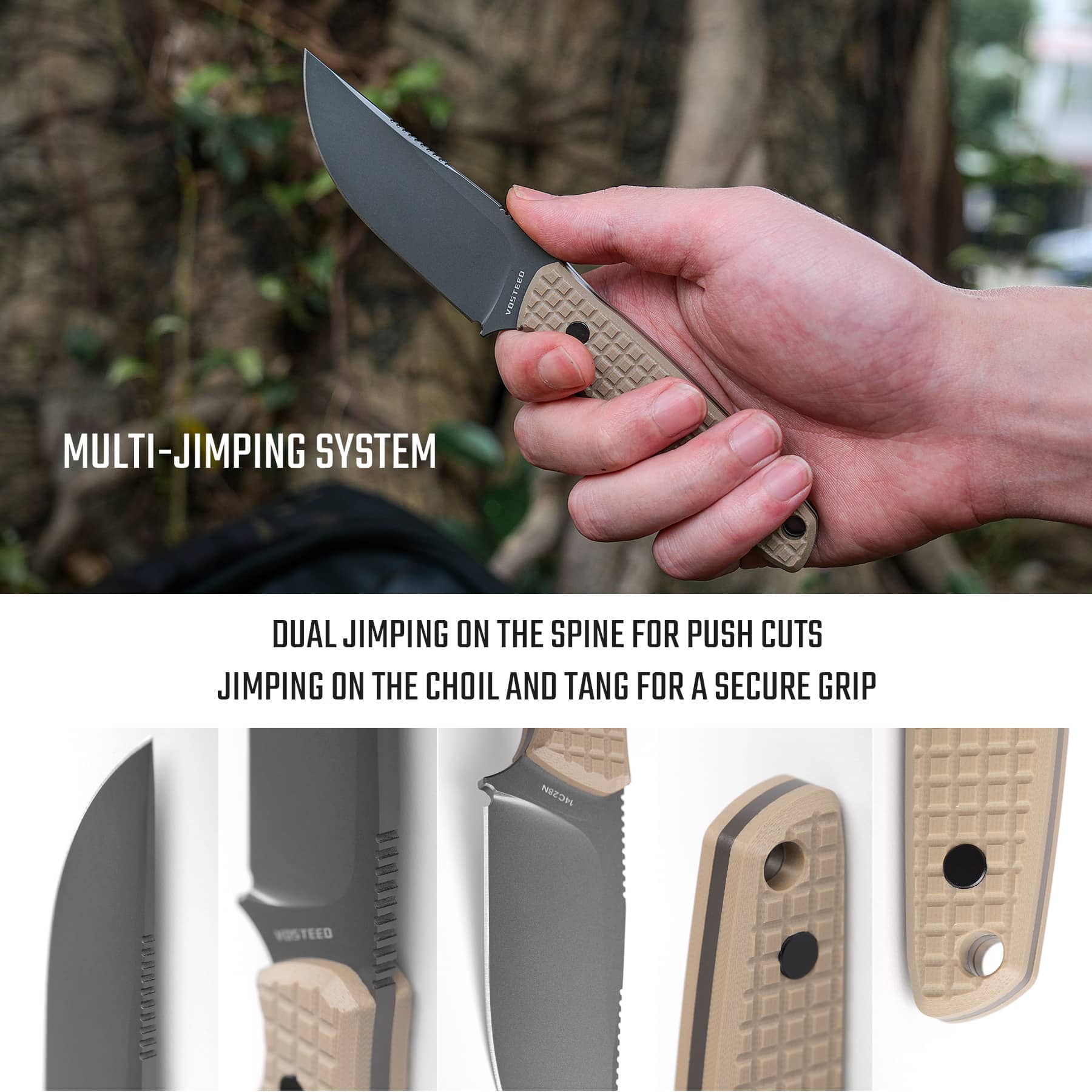 Mink Fixed Blade Camp Knife | A Tough G10 Utility Tool