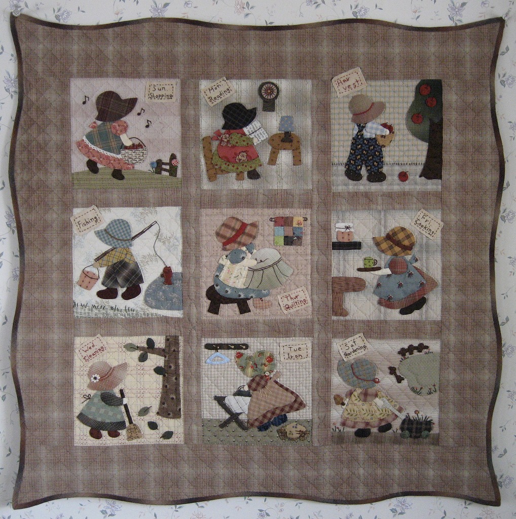 Poohtan スーちゃんのフラワータペストリーキット 約79cm×79cm Poohtan