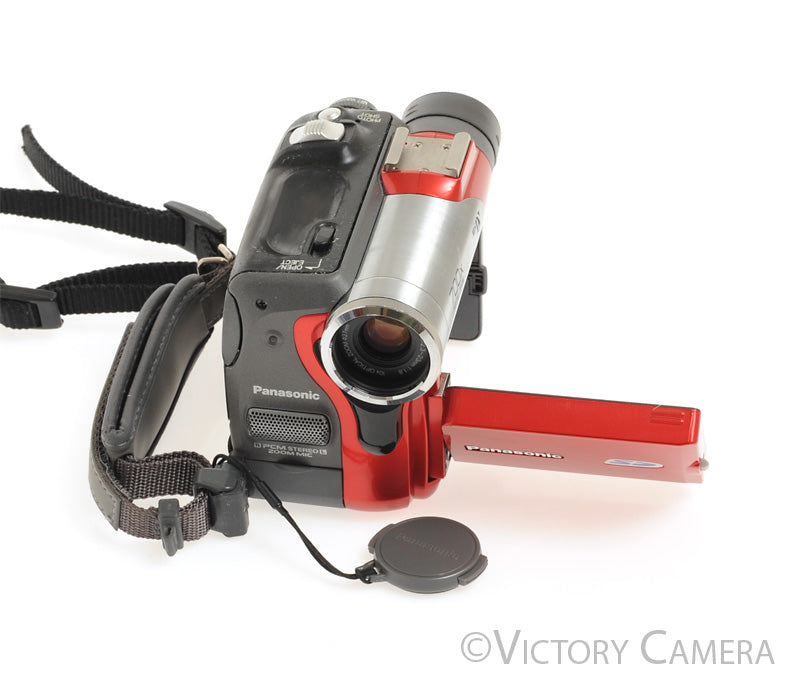 Panasonic PV-GS50D Red Mini DV Camcorder Camera [EXC]