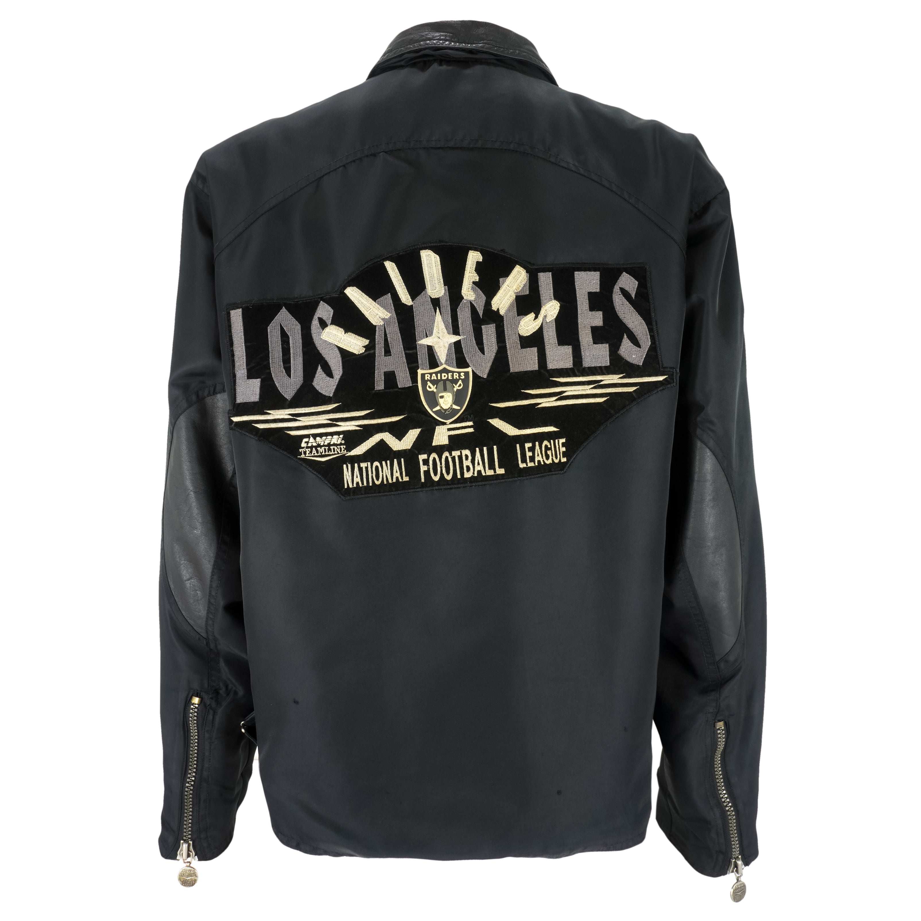 Vintage NFL (Campri Teamline) - Los Angeles Raiders Zip-Up Jacket
