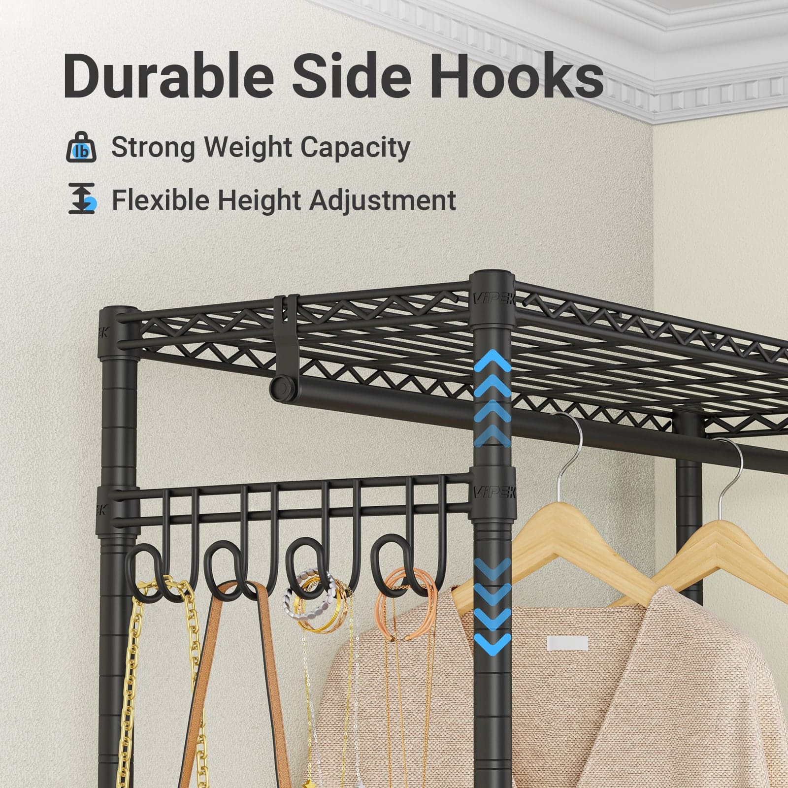 VIPEK L4 L Shaped Clothes Rack for Corner