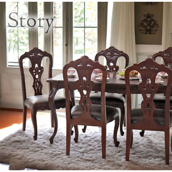 ヴィンテージ風 アジアン家具⭐︎アンティークハイテーブル&チェア