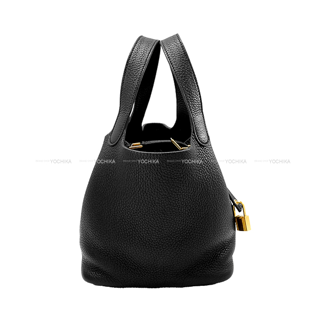 HERMES エルメス ハンドバッグ ピコタンロック 18 PM 黒 (ブラック