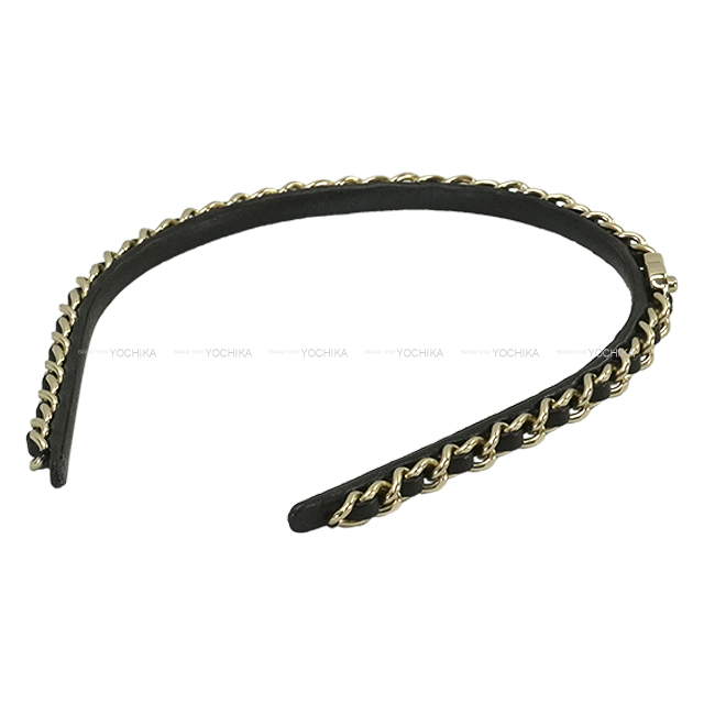 CHANEL シャネル ヘアアクセサリー カチューシャ ココマーク チェーン