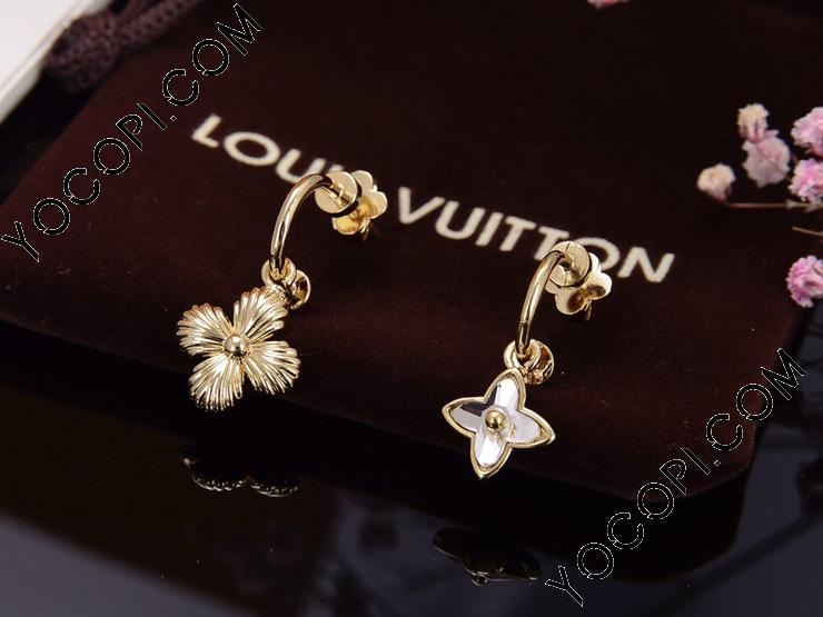 ルイ・ヴィトンイヤリング M68376 ブックル ドレイユ・ブルーミング