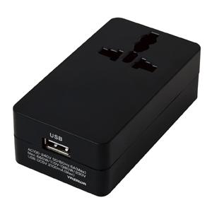 プラグが変形！世界中で使える 2A USB充電付きタップ｜YAZAWA CORPORATION