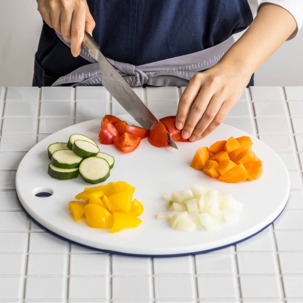 WEB限定セット】丸まな板 マスタード 大と小のセット｜調理道具