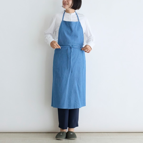 デニムエプロン(ネイビー)｜SALE（エプロン）｜料理家 栗原はるみ