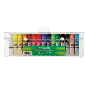 サクラ マット水彩 15色セット ※ポリシース入り 水彩絵具 | ゆめ画材