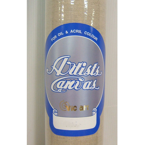 ヴィックアート ロールキャンバス 120A 麻100％ 中目 120cm×10m | ゆめ画材