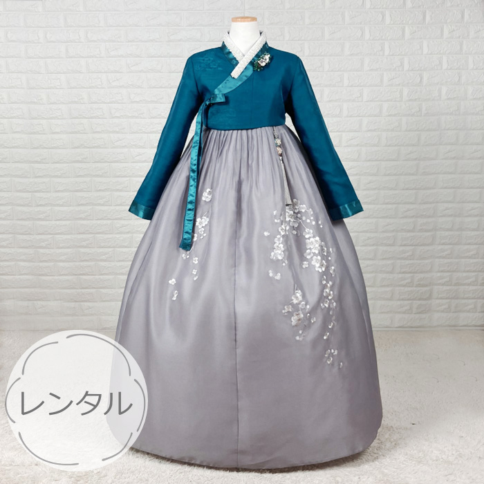 o-s244c301-チマチョゴリレンタル韓服化繊-バスト90～100cm_身長+靴高