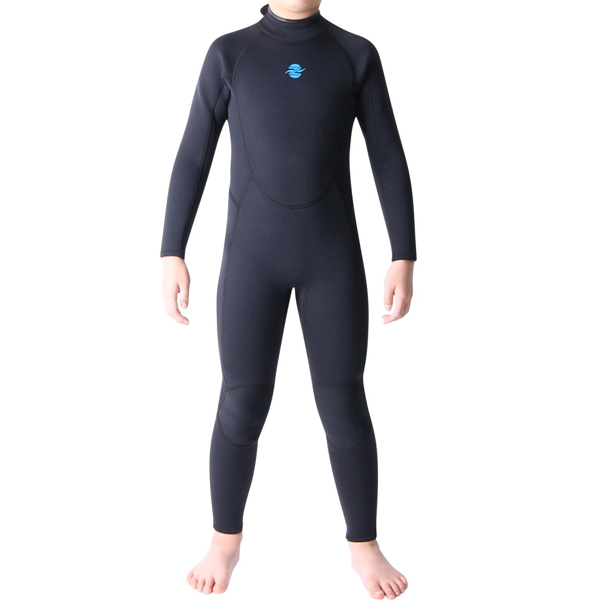 AQAウェットスーツ 130 フルスーツ 蛍光グリーンハンガー付 AQA