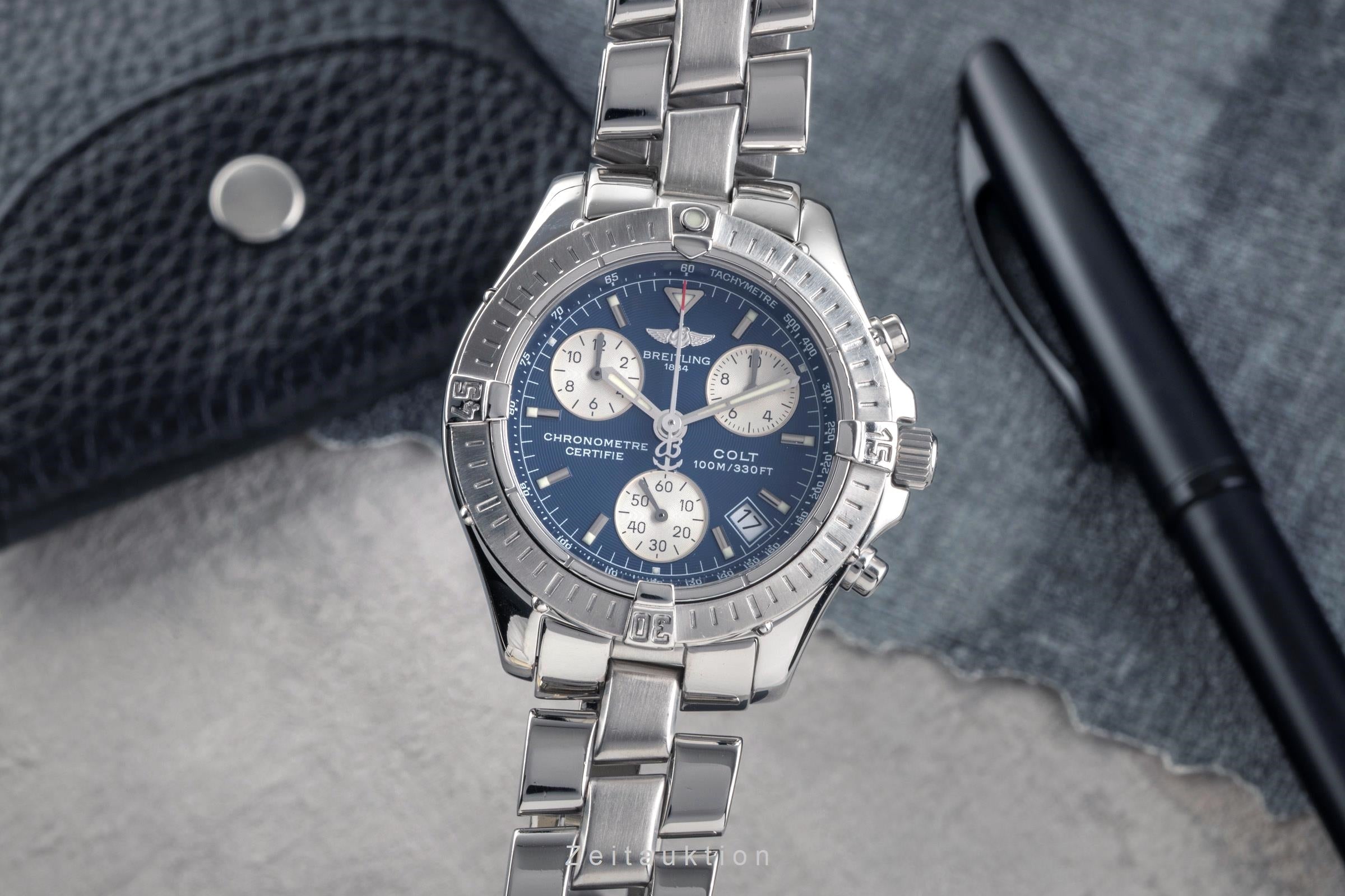 Breitling Colt Chronograph steel quartz Kal. B73 Ref. A73350-021