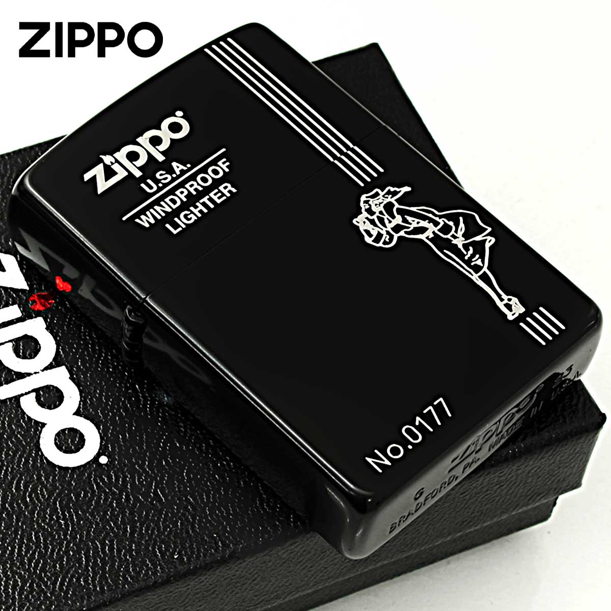 Zippo ジッポー ウインディ ガール クラッシック Windy Girl ブラック