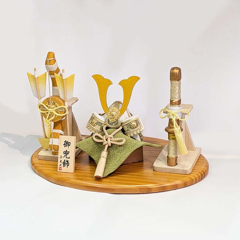 五月人形 コンパクト リュウコドウ （龍虎堂）風雅兜 弓太刀セット 2