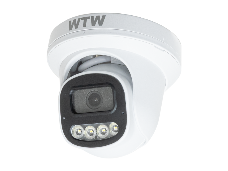4K800万画素 XPoE専用 屋外軒下仕様 IPC 防犯灯 ドーム型カメラ WTW