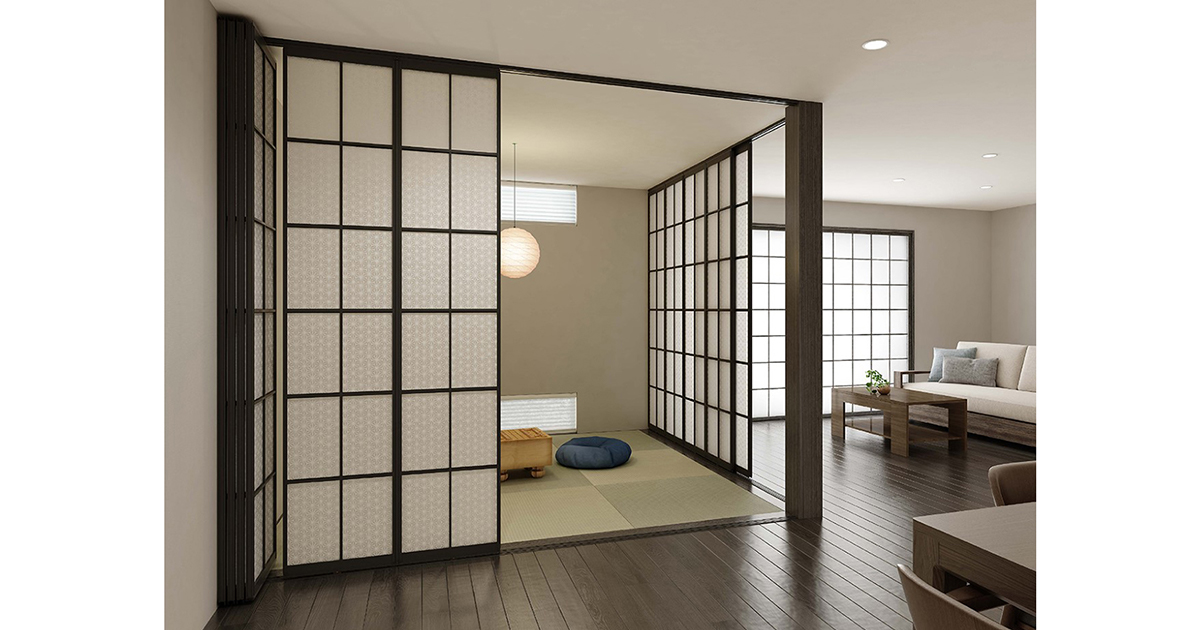 障子のようなデザインの間仕切り | 日経クロステック（xTECH）