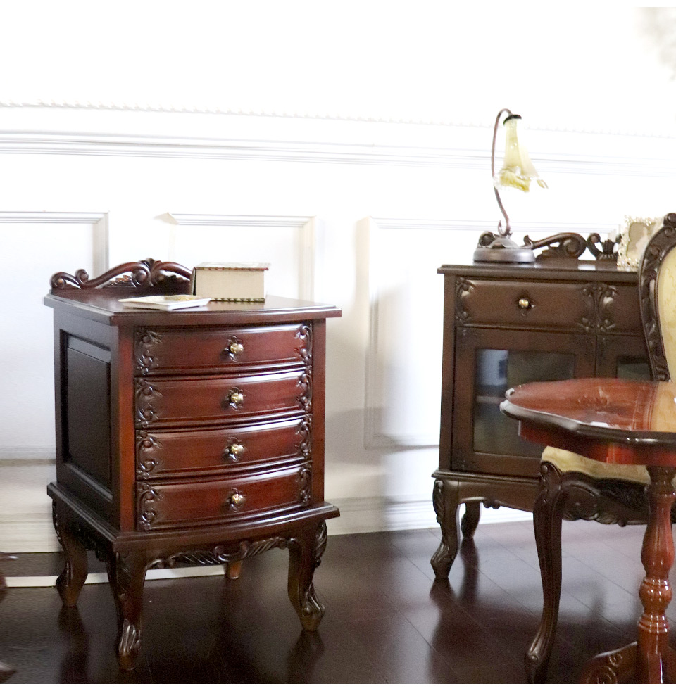 アンティークブラウン ナイトテーブル(ミニチェスト)｜おしゃれ家具