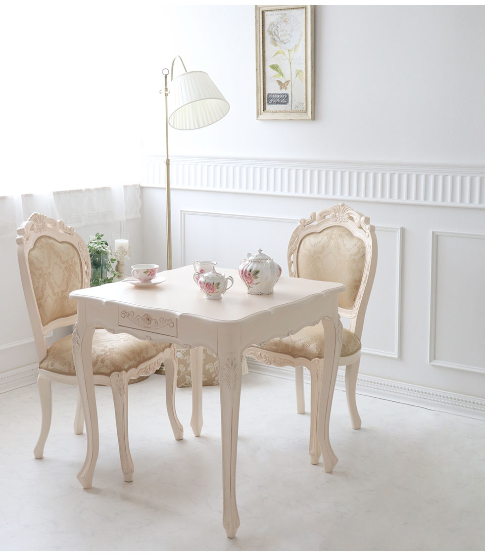 輸入家具 ダイニングセット3P 2人掛け ヨーロピアンクラシック