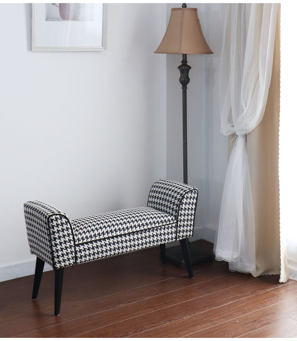 ベンチスツール(千鳥柄)｜Y-KAGU(輸入家具屋さん.com)