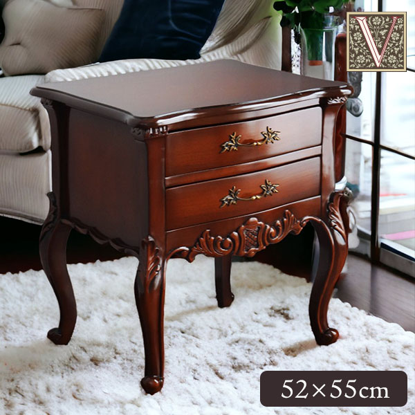 マホガニー材 ローチェスト 2段チェスト｜Y-KAGU(輸入家具屋さん.com)