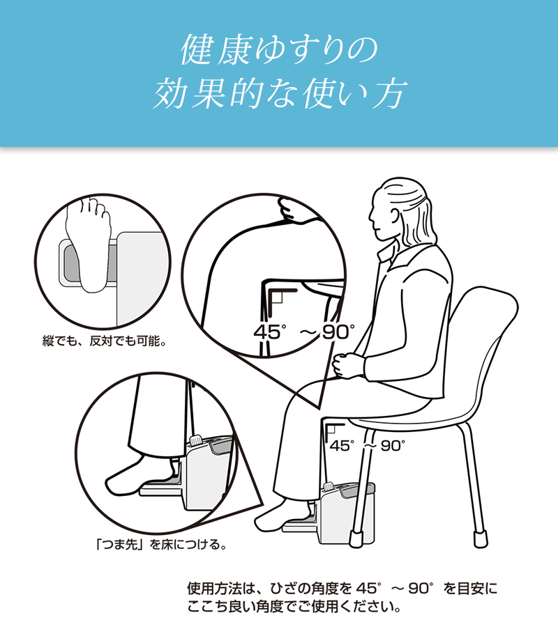 公式【送料無料】健康ゆすり｜膝・股関節の貧乏ゆすり(ジグリング)