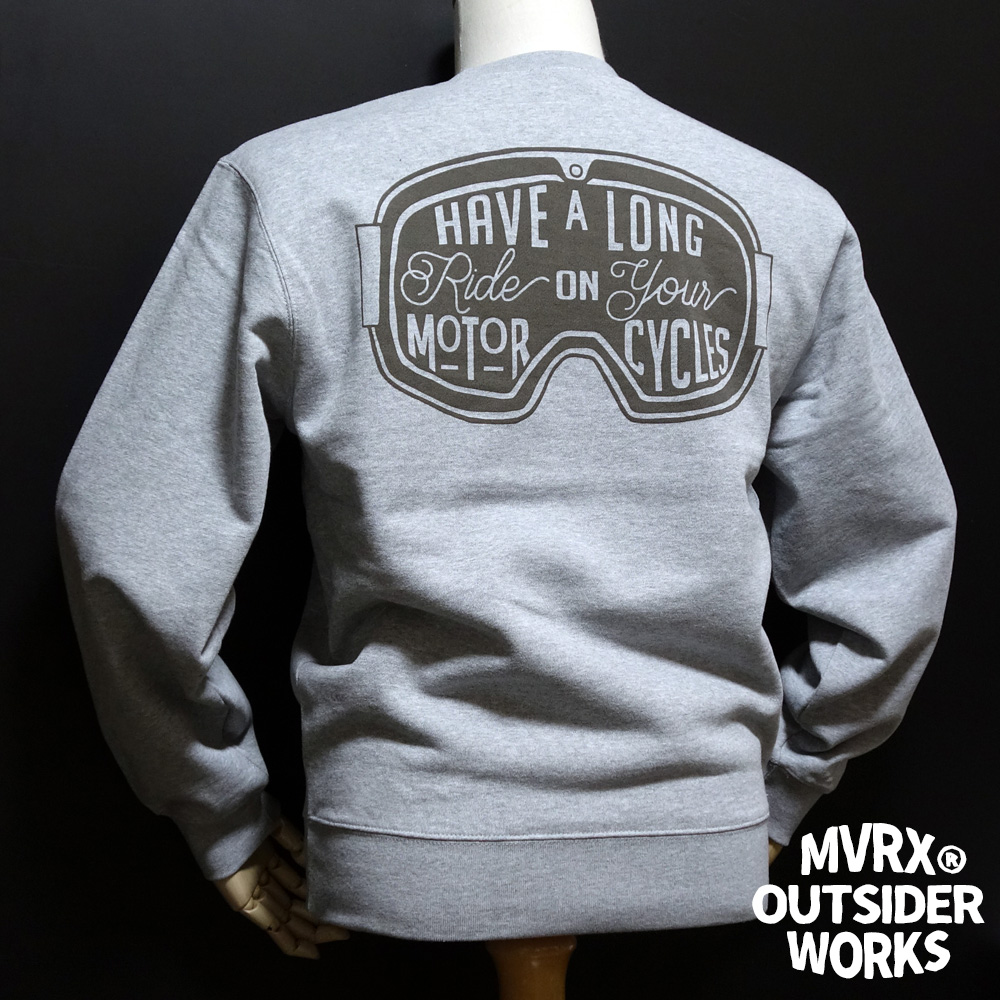 スウェット トレーナー メンズ MVRX ブランド 裏パイル GOGGLE モデル