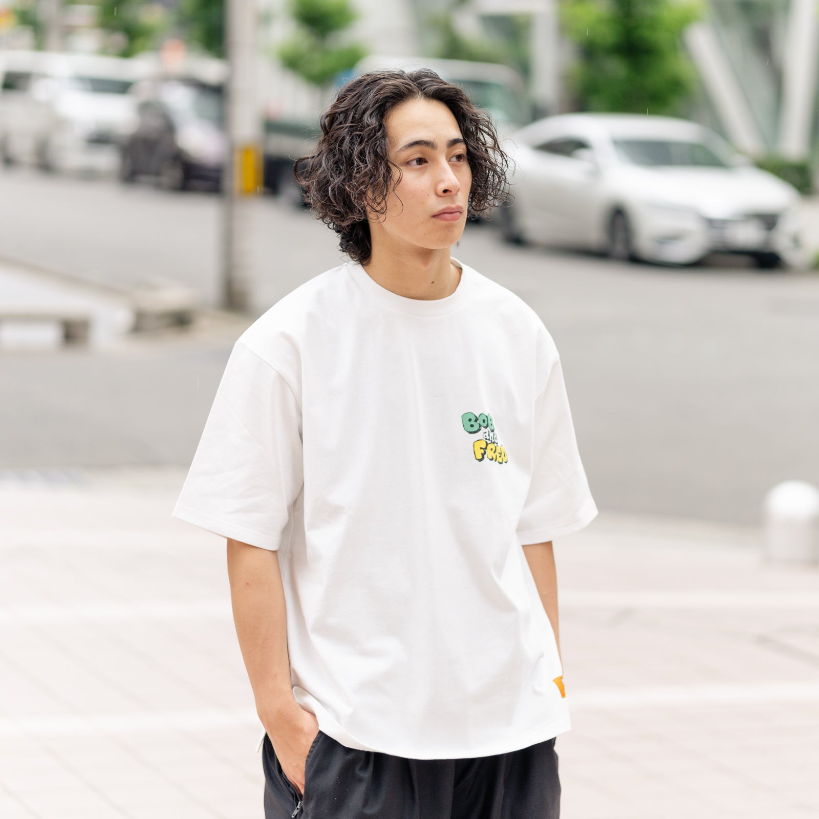 NEW JACK(ニュージャック)サークルイラスト 相良刺繡ロゴ半袖Tシャツ