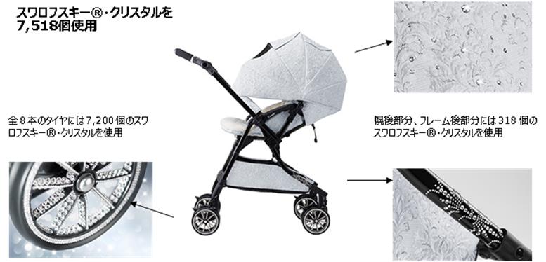ただの貴族】100万円のベビーカー爆誕!! スワロフスキーを7500個を使っ