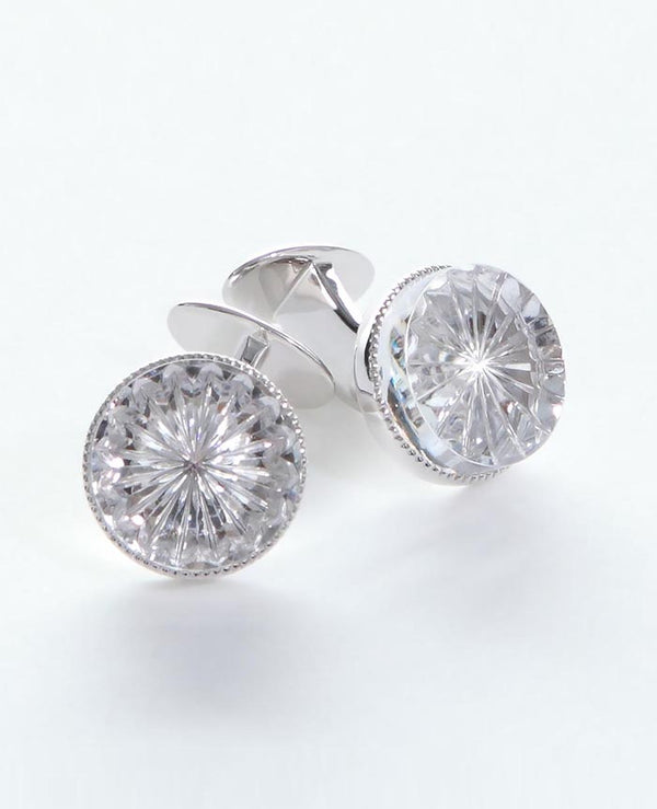 江戸切子カフリンクス“スキ（透明）” – YAMAGAMI Masanori