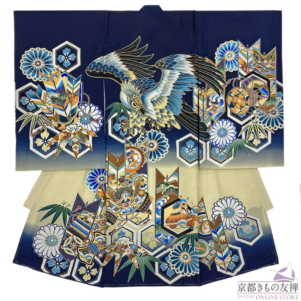 u2262001】【レンタル】産着 お宮参り 男の子 正絹 初着 祝着 着物