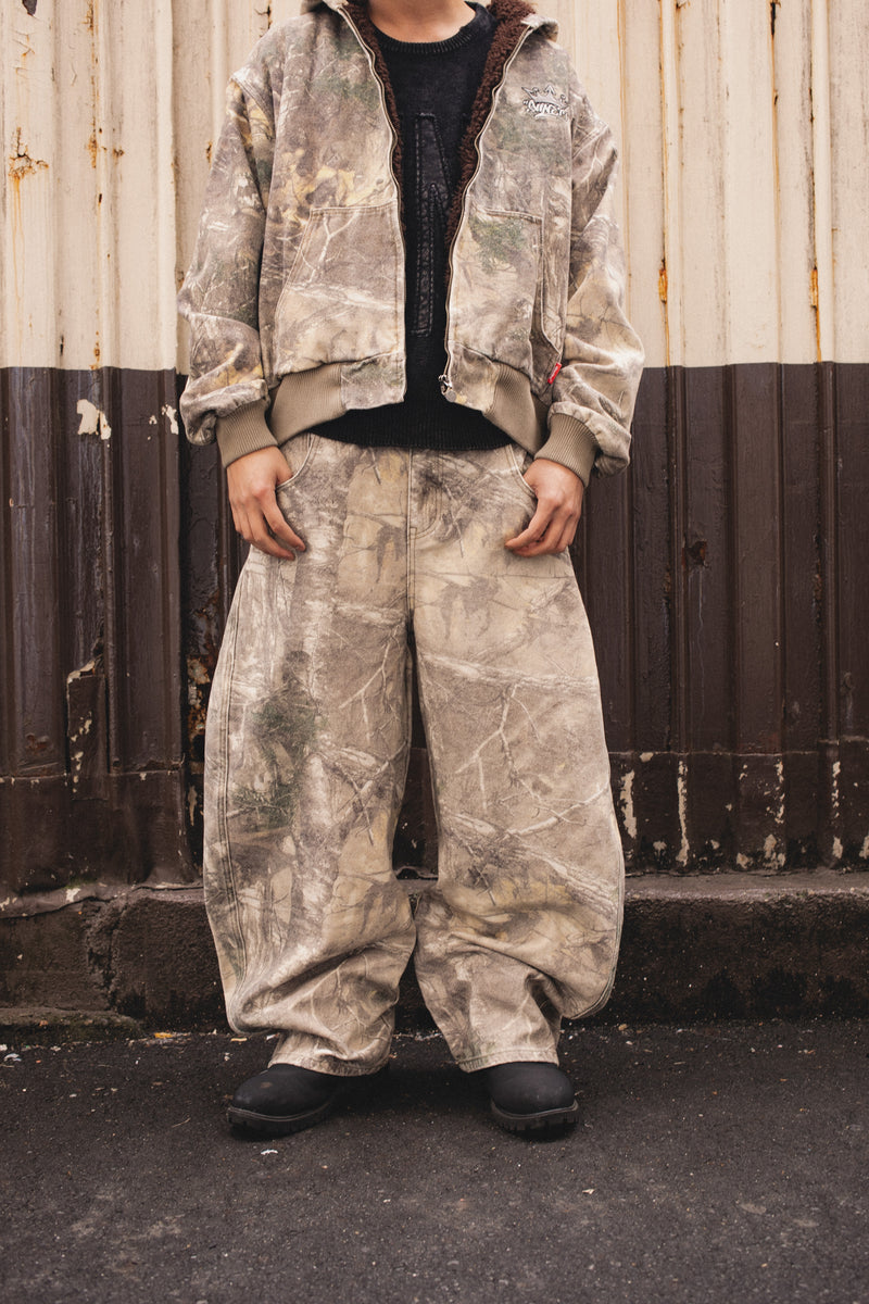 King Logo Slub Denim Buggy Pants – YZ