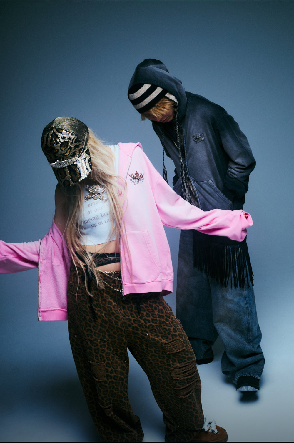 Motion King Logo Pigment Zip Hoodie – YZ