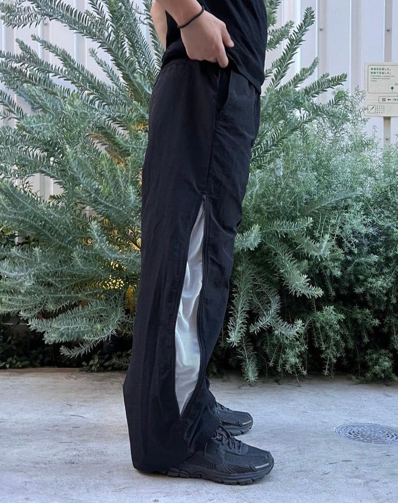 Nylon side zip pants – YZ