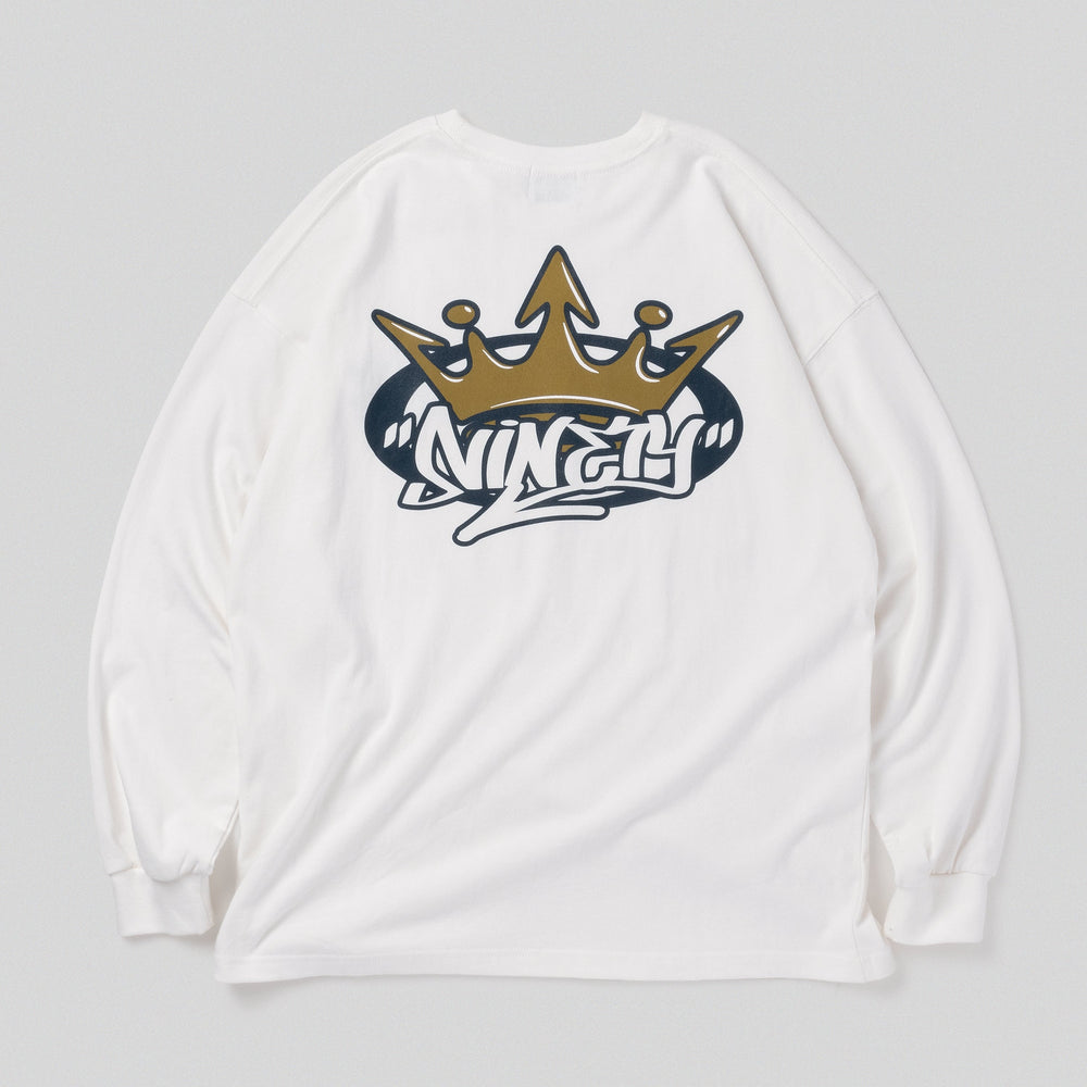 LOG RAP BY KATIN ロゴ&バックプリントTシャツ M ホワイト LOG RAP BY