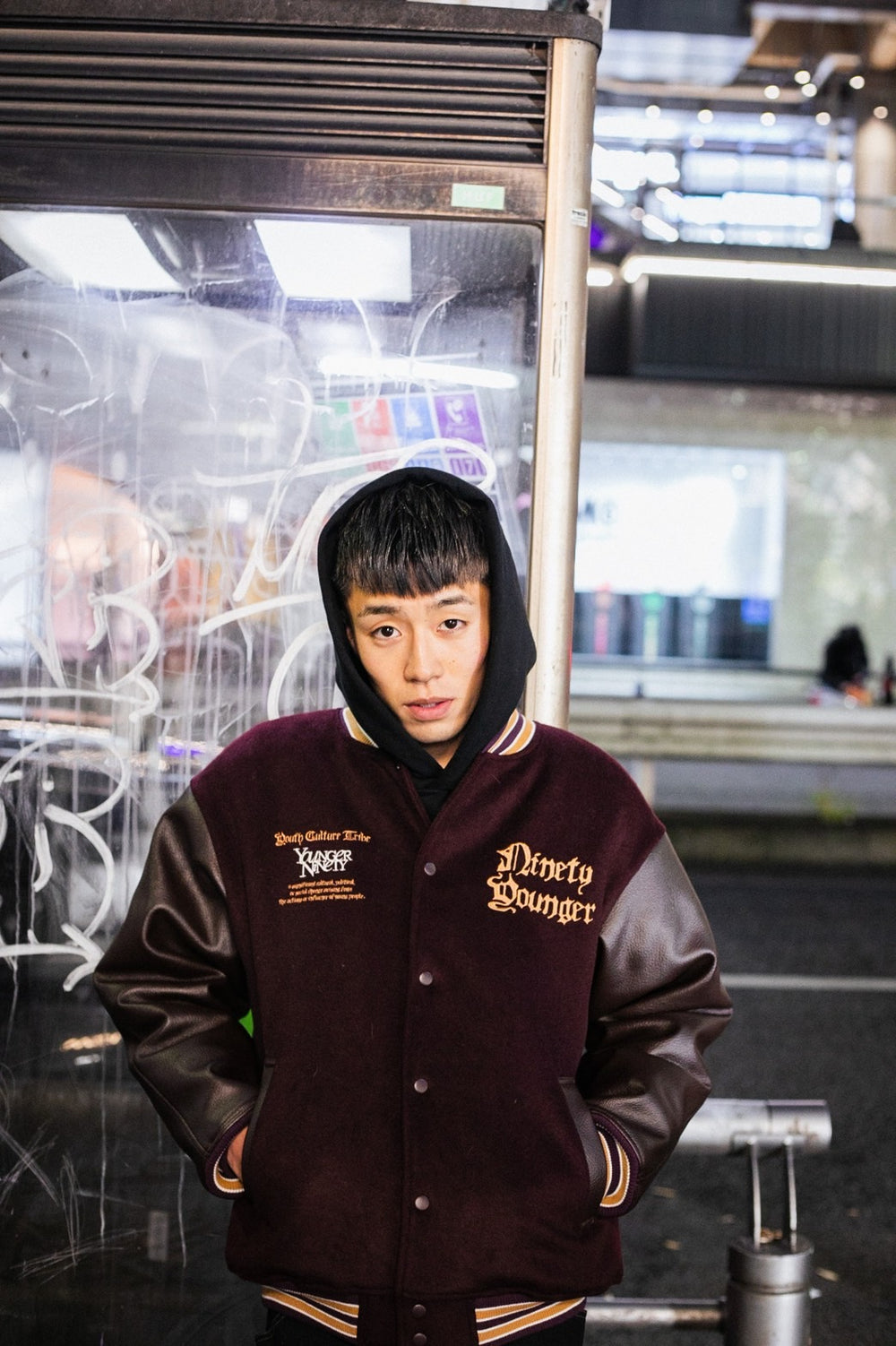 9090×younger song Old English Stadium Jacket – YZ