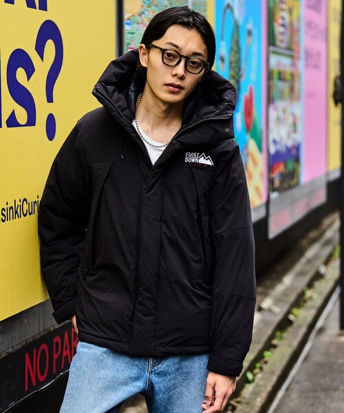 FIRST DOWN（ファーストダウン） ダウンジャケット LARGE ベージュ