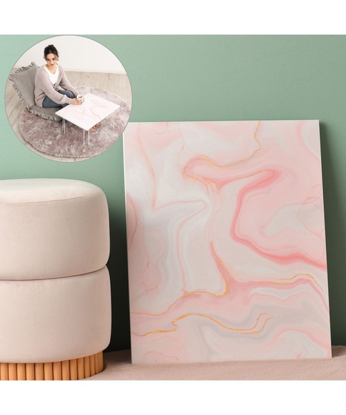 Francfranc（フランフラン） 家具 アート テーブル マーブル ピンク