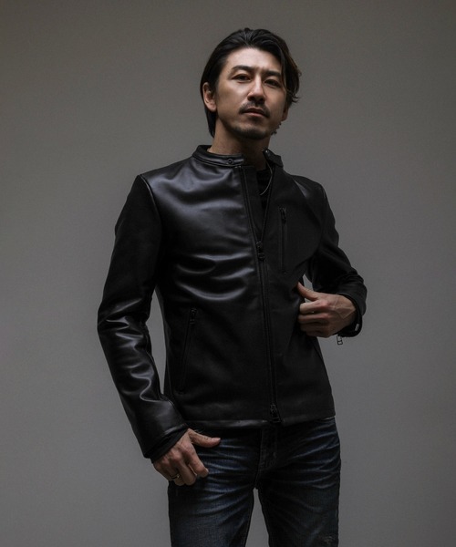 VANQUISH（ヴァンキッシュ） 革ジャン ライダース カウレザー シングル
