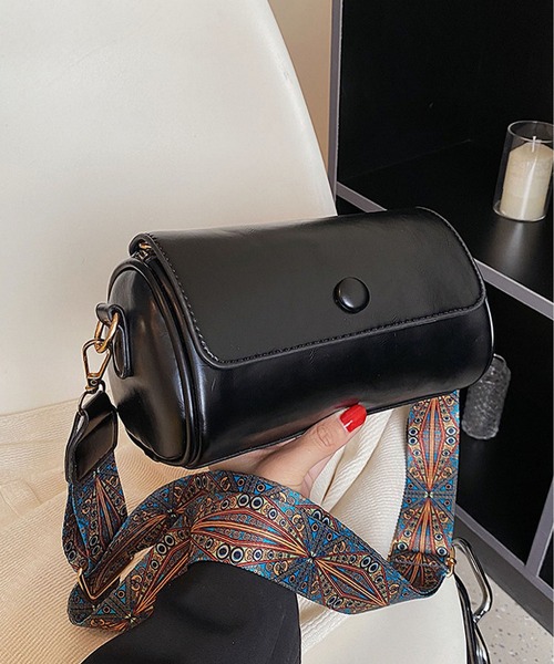 ショルダーバッグ バッグ ワイドベルト フラップショルダーバッグ