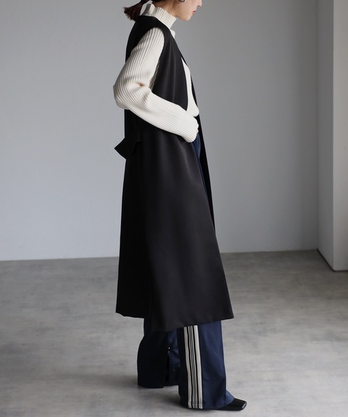 archivio（アルチビオ） ベスト ジレ 「LADIES」ハーフジップ