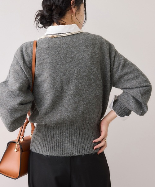 VIS（ビス） ニット セーター 「WEB限定」裾ジップニットプルオーバー